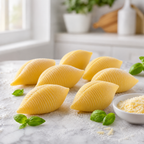 Conchiglioni 4 Queijos cru, massa fresca recheada